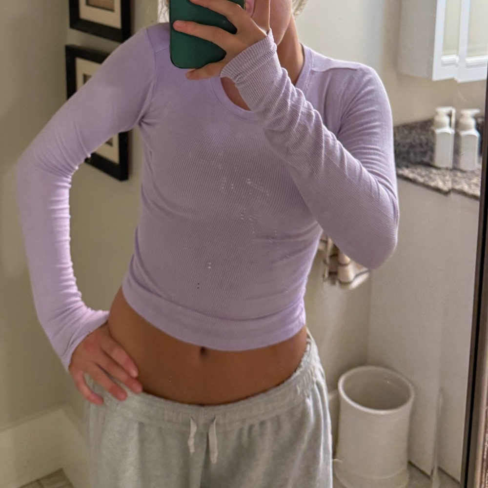 Garage long sleeve lavender